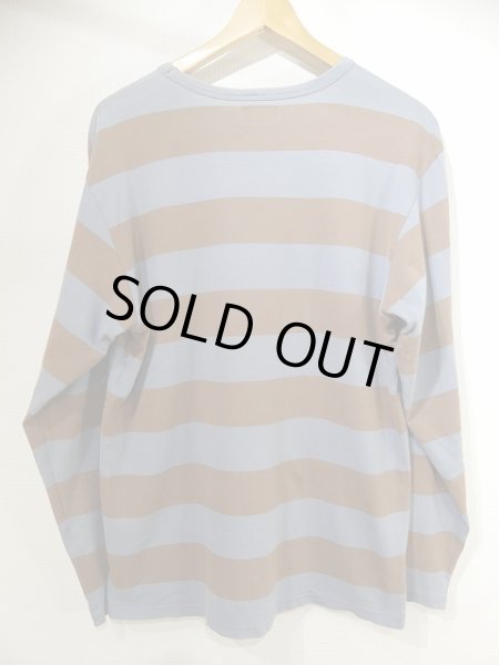 画像5: 90s agnes b アニエスベー ワイド ボーダー ロングスリーブ Tシャツ ロンT カットソー (5)