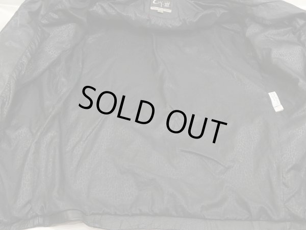 画像10: 80s ビンテージ G-III パイソン 切り替え デザイン レザー ロング テーラード ジャケット ユニセックス コート  (10)