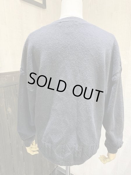 画像3: 90s TIAN COLLECTIONS ラミー×コットン ケーブル編み ニット カーディガン カーデ セーター (3)