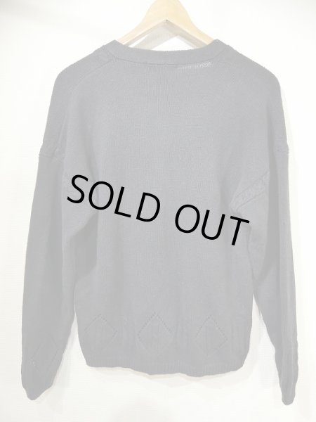 画像5: 90s TIAN COLLECTIONS ラミー×コットン ケーブル編み ニット カーディガン カーデ セーター (5)