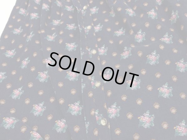 画像11: 80s Eddie Bauer エディー バウワー コーデュロイ 小花 柄 フライフロント 前開き ミモレ丈 フレア スカート  (11)