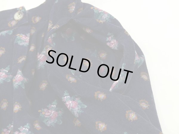 画像12: 80s Eddie Bauer エディー バウワー コーデュロイ 小花 柄 フライフロント 前開き ミモレ丈 フレア スカート  (12)