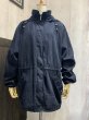 画像1: 90s LONDON FOG ドローストリング デザイン ハーフ コート ブラック ジャケット (1)