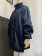 画像3: 90s LONDON FOG ドローストリング デザイン ハーフ コート ブラック ジャケット (3)