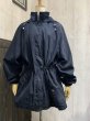 画像2: 90s LONDON FOG ドローストリング デザイン ハーフ コート ブラック ジャケット (2)