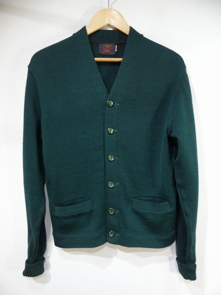 画像4: 50s ビンテージ Kandel Tiggerettes レタード レターマン バーシティ カーディガン ウール ニット カーデ (4)