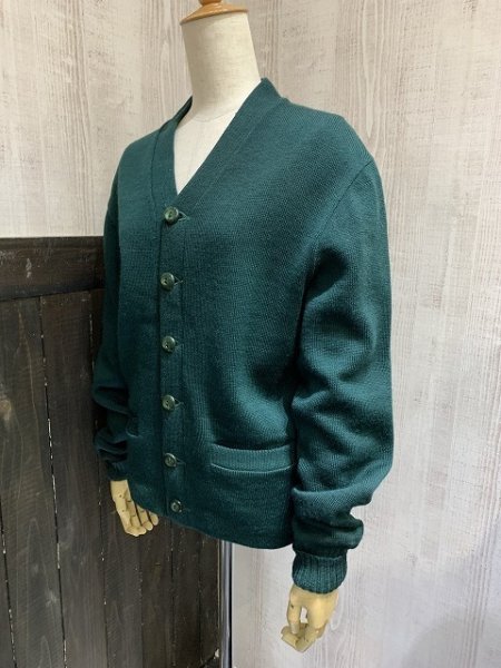 画像2: 50s ビンテージ Kandel Tiggerettes レタード レターマン バーシティ カーディガン ウール ニット カーデ (2)