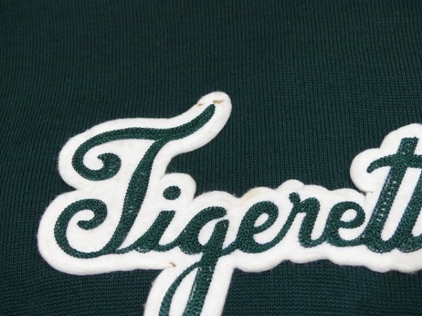 画像10: 50s ビンテージ Kandel Tiggerettes レタード レターマン バーシティ カーディガン ウール ニット カーデ (10)