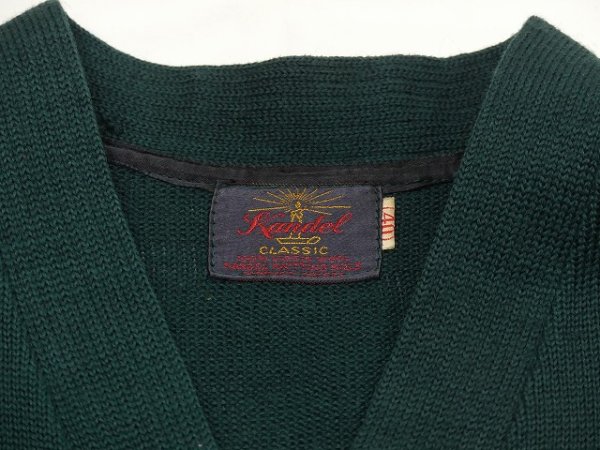 画像6: 50s ビンテージ Kandel Tiggerettes レタード レターマン バーシティ カーディガン ウール ニット カーデ (6)