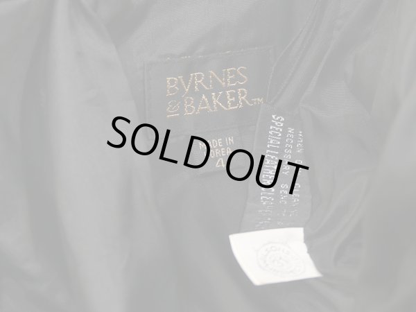 画像9: 80s ビンテージ BYRNES ＆ BAKER 2タック テーパード レザー パンツ   (9)