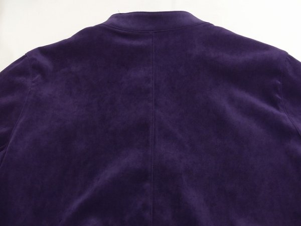 画像13: 90s R&K フェイクスエード マオカラー チャイナ ジャケット セットアップ   (13)