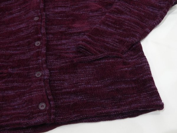 画像11: 90s EVAN PICONE ミックス ウール アクリル モヘア ショート丈 ニット カーディガン カーデ (11)