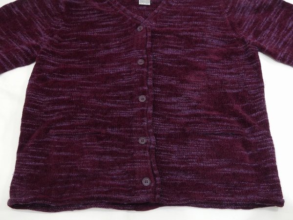 画像10: 90s EVAN PICONE ミックス ウール アクリル モヘア ショート丈 ニット カーディガン カーデ (10)