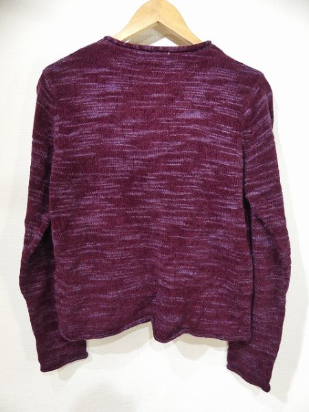 画像7: 90s EVAN PICONE ミックス ウール アクリル モヘア ショート丈 ニット カーディガン カーデ (7)