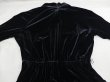 画像15: 90s Talbots ハイネック ブラック ベロア ワンピース ドレス (15)