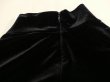 画像14: 90s Talbots ハイネック ブラック ベロア ワンピース ドレス (14)