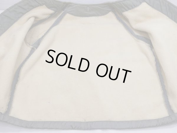 画像14: 50s ビンテージ US AIR FORCE USAF 前期タイプ 黒タグ ミリタリー フィールド ウールパイル ライナー ジャケット M-S (14)