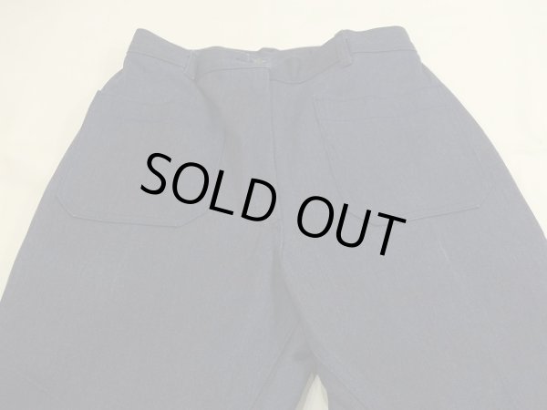 画像7: DEAD STOCK デッドストック 80s ビンテージ US NAVY USN ライトオンス フレア デニム セーラー パンツ  (7)