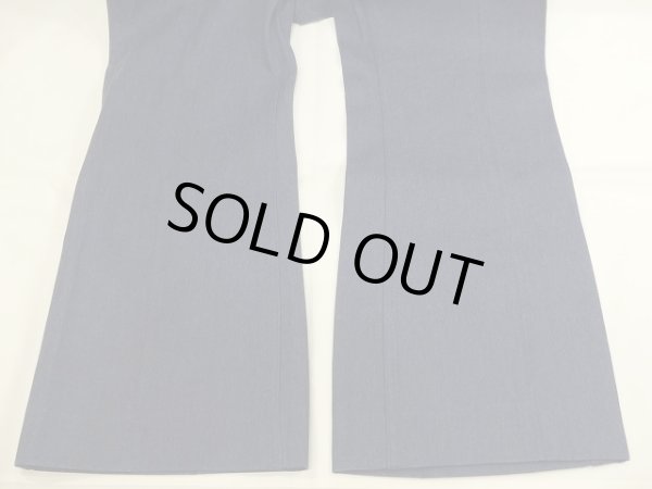 画像10: DEAD STOCK デッドストック 80s ビンテージ US NAVY USN ライトオンス フレア デニム セーラー パンツ  (10)