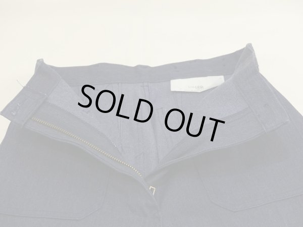 画像8: DEAD STOCK デッドストック 80s ビンテージ US NAVY USN ライトオンス フレア デニム セーラー パンツ  (8)