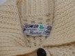 画像6: アイルランド製 70s  PREMIER 襟付き アラン フィッシャーマン ニット カーディガン セーター ハンドニット 手編み (6)