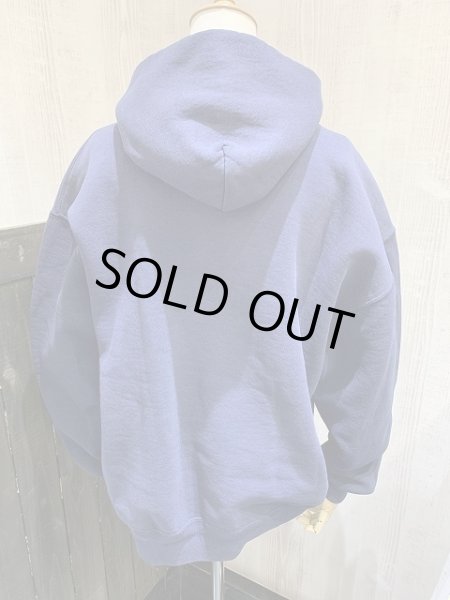 画像3: USA製 90s ビンテージ RUSSEL ATHLETIC ラッセル ネイビー 無地 プレーン スウェット パーカ スウェット フーディ トレーナー (3)