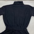 画像12: 90s FADS タートルネック ハイネック ブラック 黒 コットン ロング ワンピース ドレス (12)