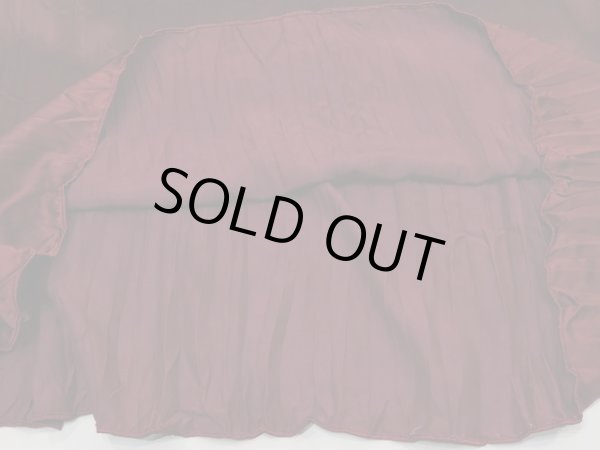 画像9: USA製 90s ビンテージ RIALTO プリーツ加工 ワインレッド ロング スカート  (9)