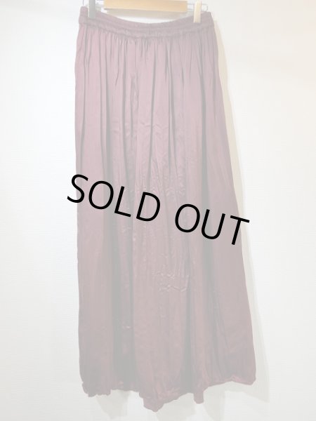 画像6: USA製 90s ビンテージ RIALTO プリーツ加工 ワインレッド ロング スカート  (6)