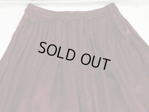 画像10: USA製 90s ビンテージ RIALTO プリーツ加工 ワインレッド ロング スカート  (10)