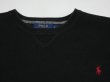 画像7: Polo Ralph Lauren ラルフローレン ポニー ワンポイント 刺繍  オール ブラック コットン ニット セーター スウェット トレーナー  (7)