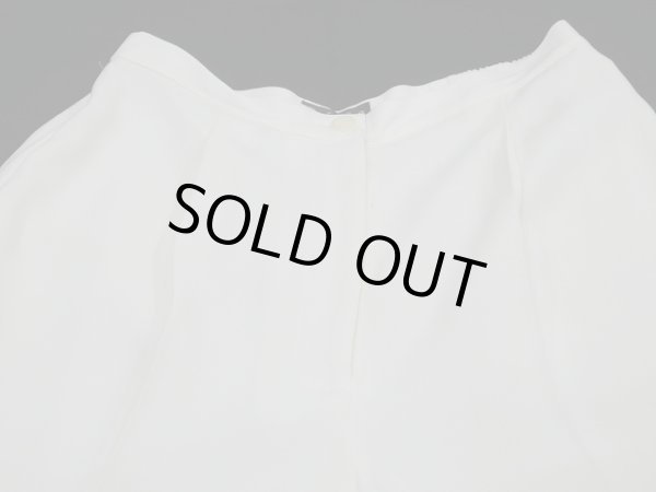 画像7: 90s Refaella ホワイト 白 タック入り テーパード イージーパンツ スラックス (7)