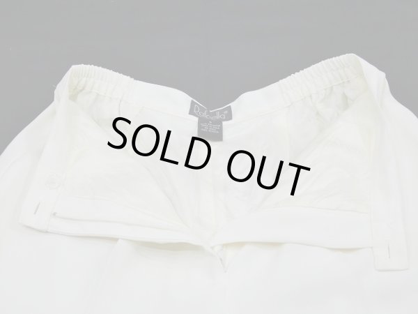 画像8: 90s Refaella ホワイト 白 タック入り テーパード イージーパンツ スラックス (8)