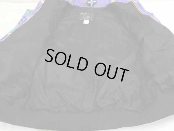 画像10: USA製 80s ビンテージ SAN DEE WESTERN WEAR INC. ネイティブ オルテガ デザイン プリント  ジャケット ブルゾン (10)