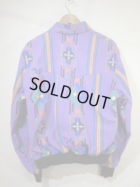 画像5: USA製 80s ビンテージ SAN DEE WESTERN WEAR INC. ネイティブ オルテガ デザイン プリント  ジャケット ブルゾン (5)