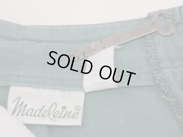 画像10: WEST GERMANY製 80s ビンテージ madeleine モスグリーン 2タック テーパード コットン パンツ EURO ユーロ  (10)