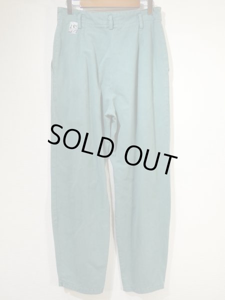 画像5: WEST GERMANY製 80s ビンテージ madeleine モスグリーン 2タック テーパード コットン パンツ EURO ユーロ  (5)