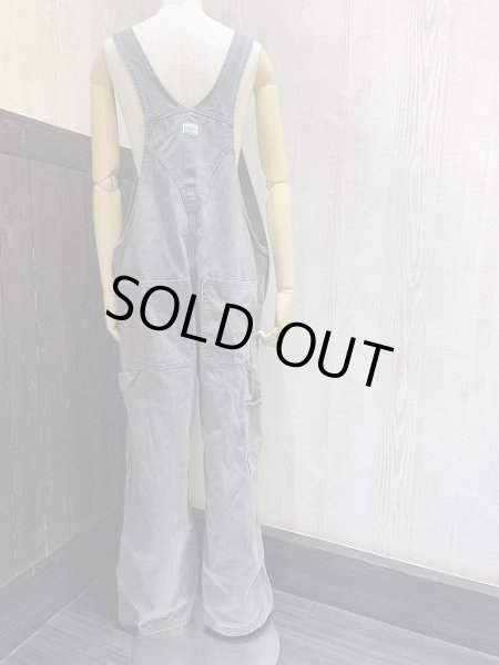 画像3: 希少カラー 90s ビンテージ LIBERTY OVERALLS グレー デニム オーバーオール ユニセックス サロペット (3)