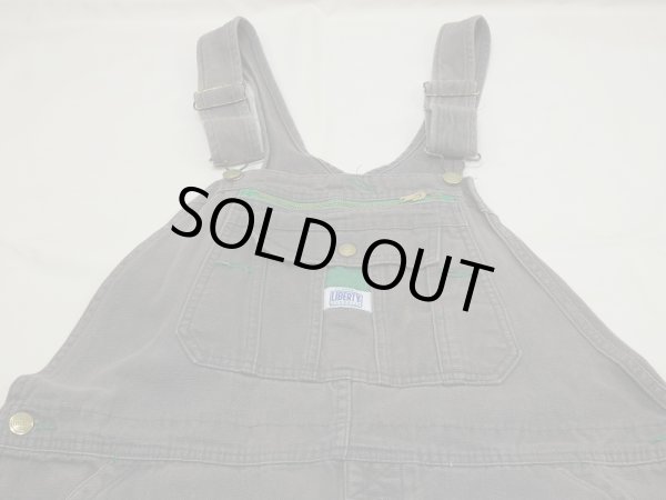 画像6: 希少カラー 90s ビンテージ LIBERTY OVERALLS グレー デニム オーバーオール ユニセックス サロペット (6)