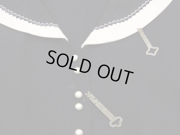 画像8: USA製 80s J.B.S セーラー カラー レイヤード デザイン ワンピース ドレス (8)