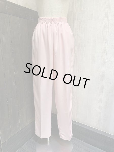画像2: 90s bomieblain ブライト ピンク テーパード イージーパンツ スラックス (2)