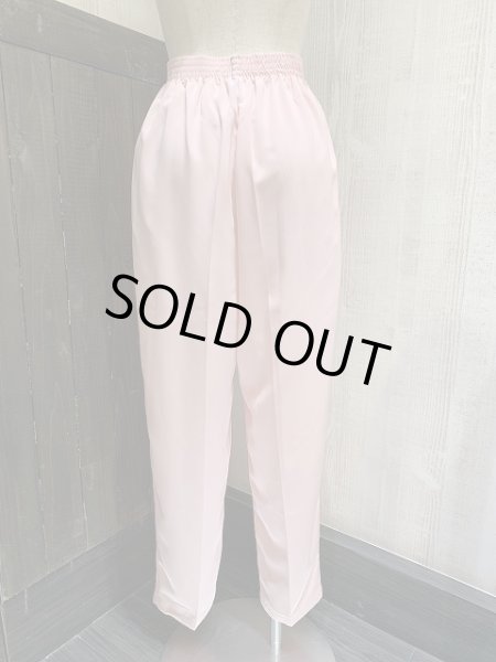 画像3: 90s bomieblain ブライト ピンク テーパード イージーパンツ スラックス (3)