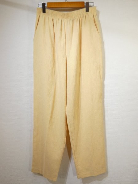 画像4: USA製 90s BRIGGS ワッシャー加工 ブライト イエロー テーパード リラックス イージー パンツ (4)