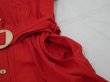 画像11: USA製 80s ビンテージ BROWNSTONE STUDIO ベルト付き 前開き シャツ ワンピース コットン ドレス  (11)