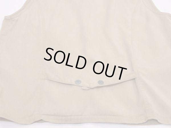 画像14: 90s 00s VALERIE STEVENS メタル ボタン ノースリーブ テーラード コットン ベスト (14)