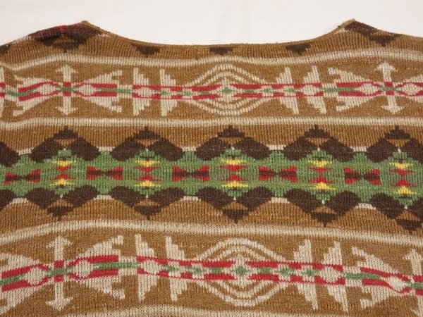 画像11: ラルフ ローレン DENIM&SUPPLY RALPH LAUREN  ネイティブ柄 ショート クロップド 丈 コットン ニット (11)