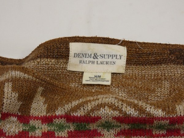 画像6: ラルフ ローレン DENIM&SUPPLY RALPH LAUREN  ネイティブ柄 ショート クロップド 丈 コットン ニット (6)