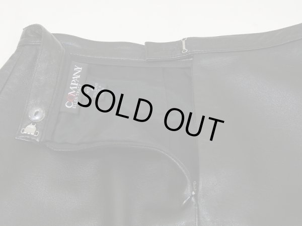 画像11: 90s COMPANY 切り替え ブラック レザーロング  タイト スカート  (11)