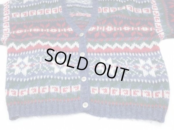 画像8: 90s MAURICES Vネック スノーパターン 雪柄 モヘア ニット カーディガン カーデ (8)