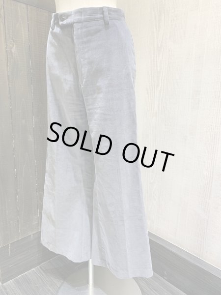 画像2: 70s ユーロ ビンテージ ベロア ワイド フレア パンツ スラックス  (2)